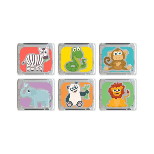 Glo Pals 6 Pack Zoo Theme Light up Cubes