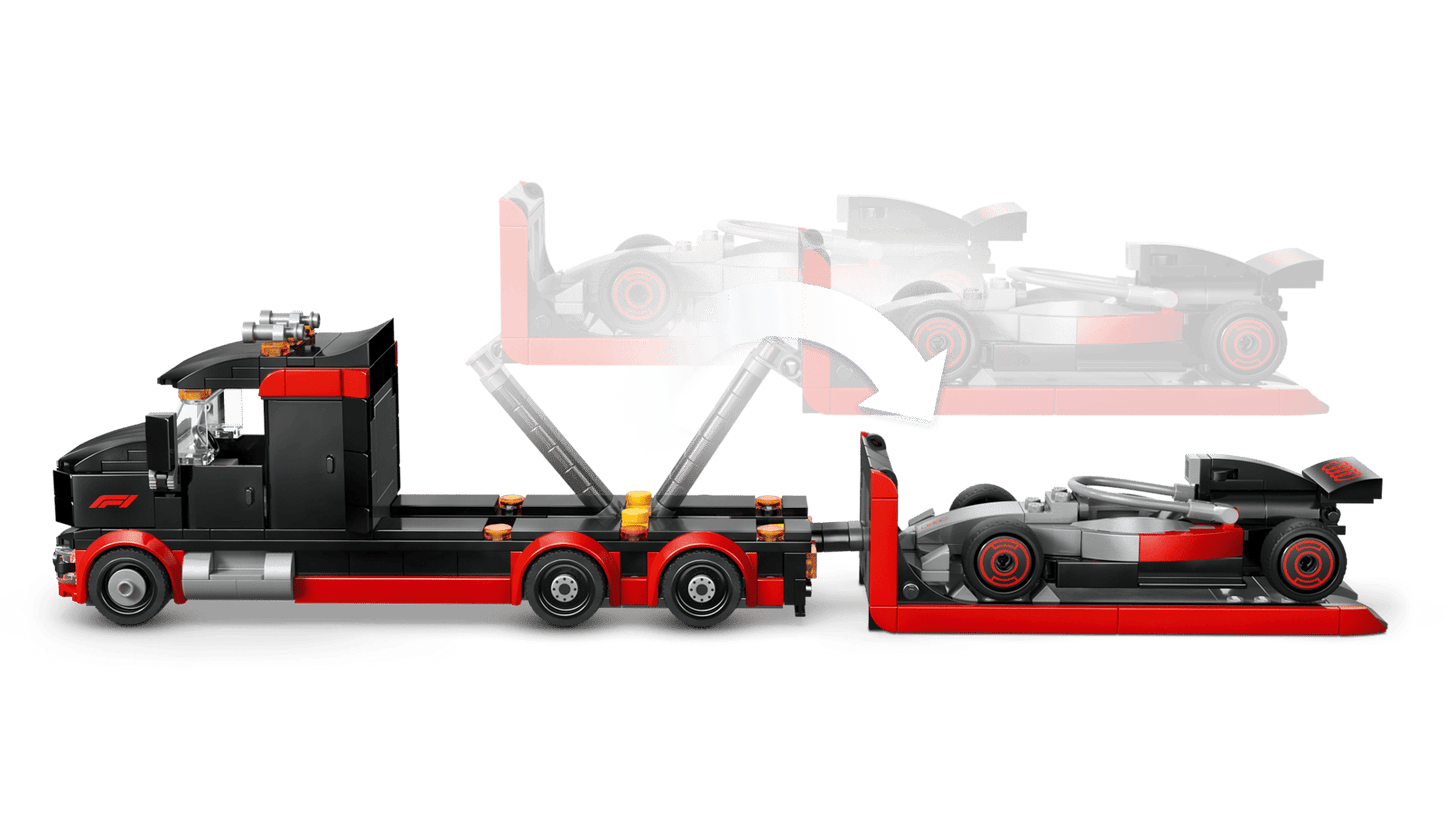 LEGO F1 Display Truck with Audi F1 Race Car