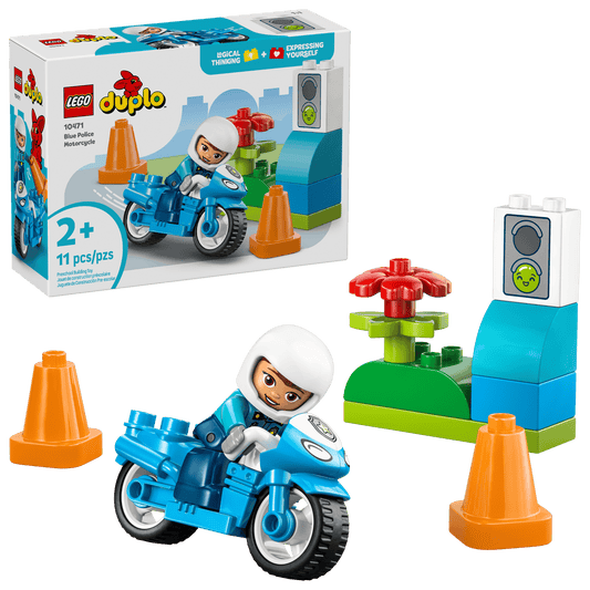LEGO Blue Police Motorcycle