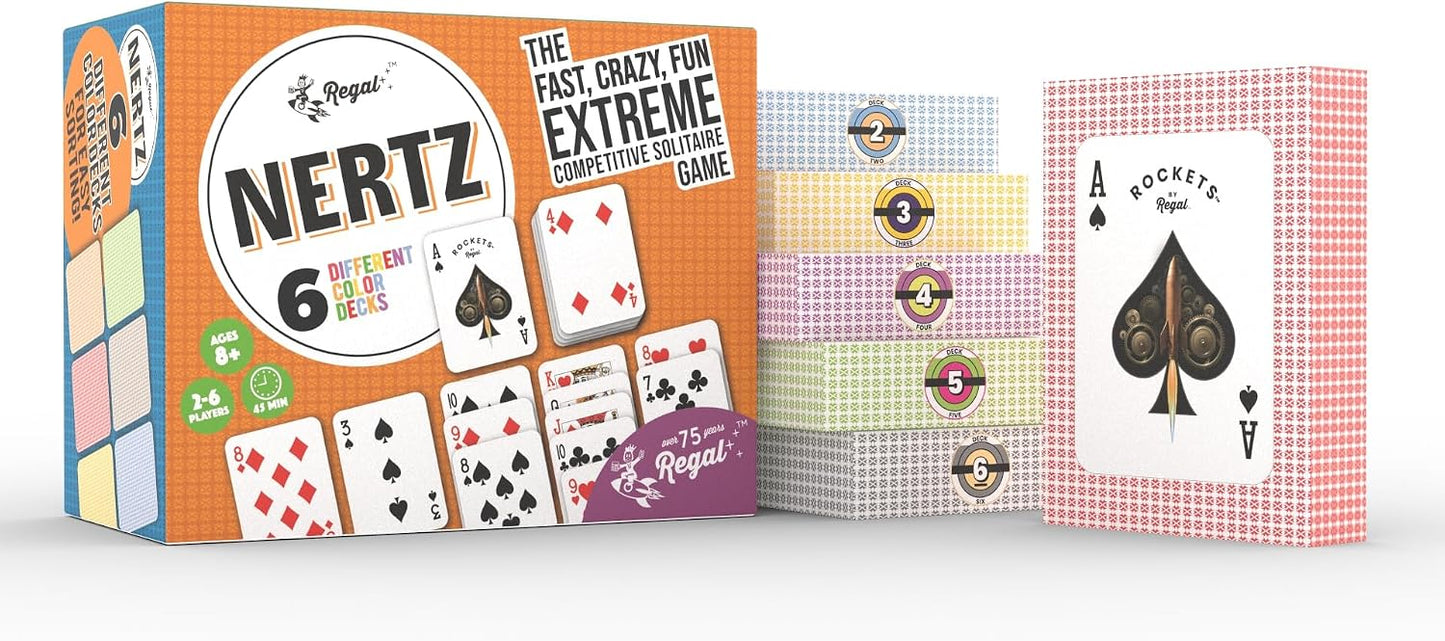 Nertz Fast Crazy Fun Extreme Competitive Solitaire Game