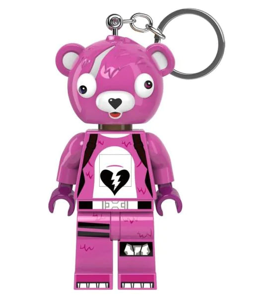 Lego Light Keychain Fortnite Cuddle Pink Bear