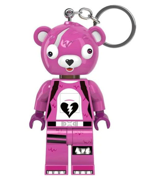 Lego Light Keychain Fortnite Cuddle Pink Bear