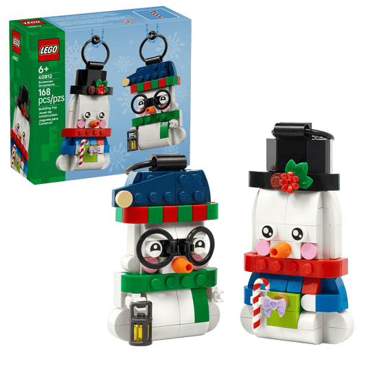 LEGO Snowman Ornaments