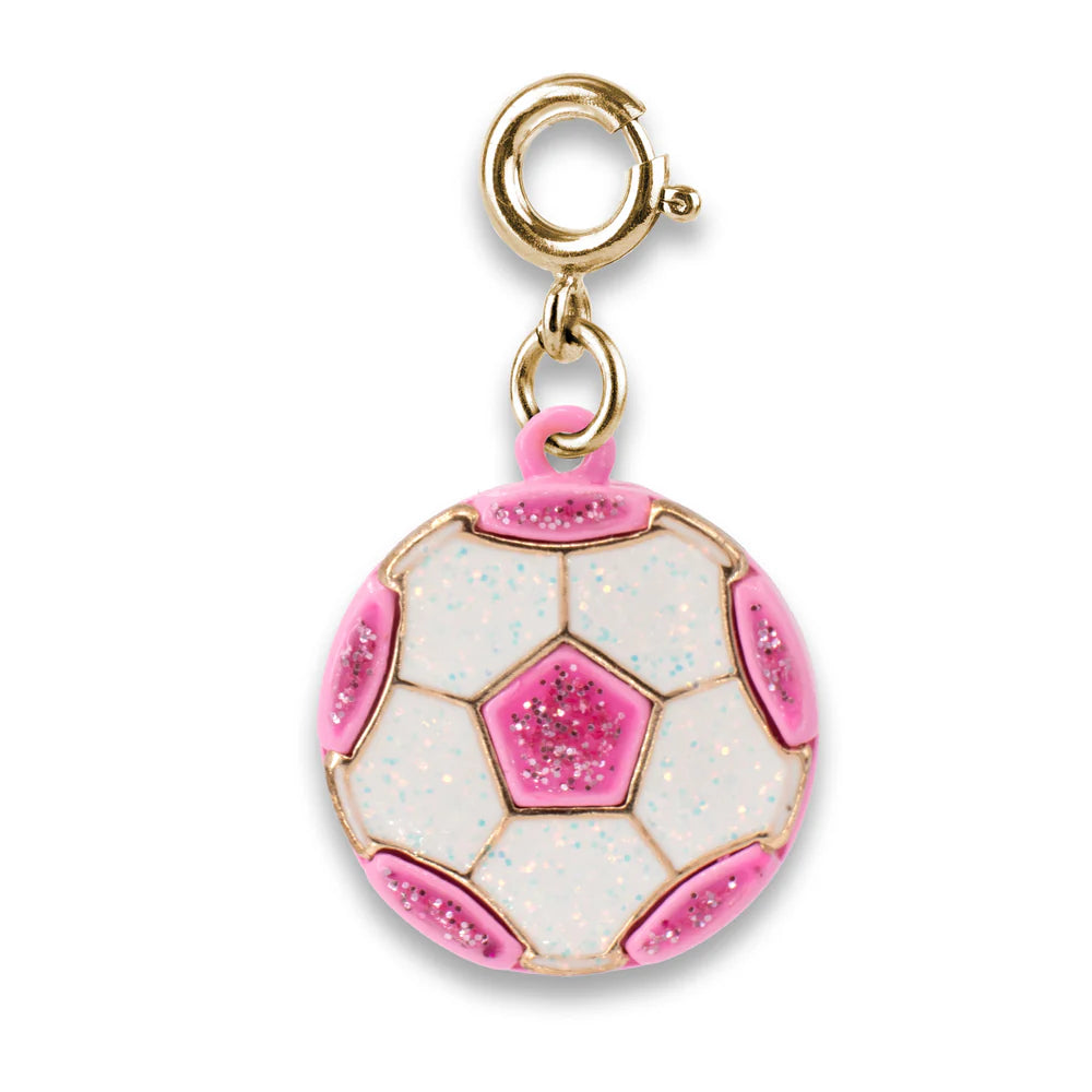 Charm it Gold Glitter Soccer Ball Charm