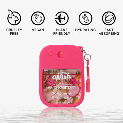 Dragonfruit and Jasmine Hydrating and Moisturizing Wish Hand Sanitizer Spray