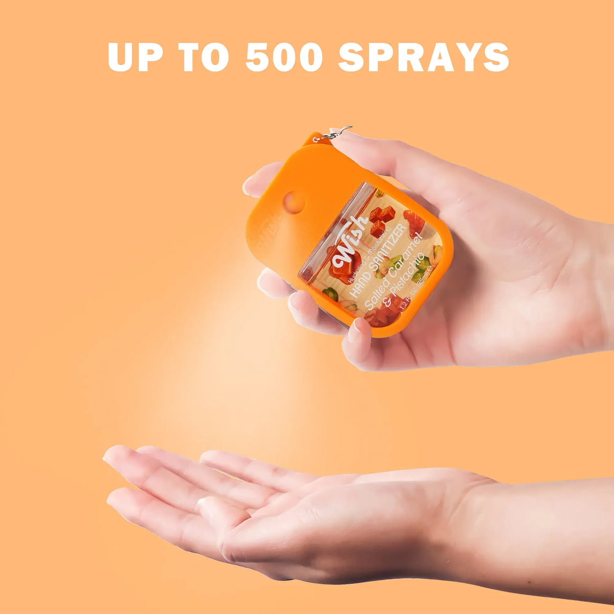 Salted Caramel and Pistachio Hydrating and Moisturizing Wish Hand Sanitizer Spray