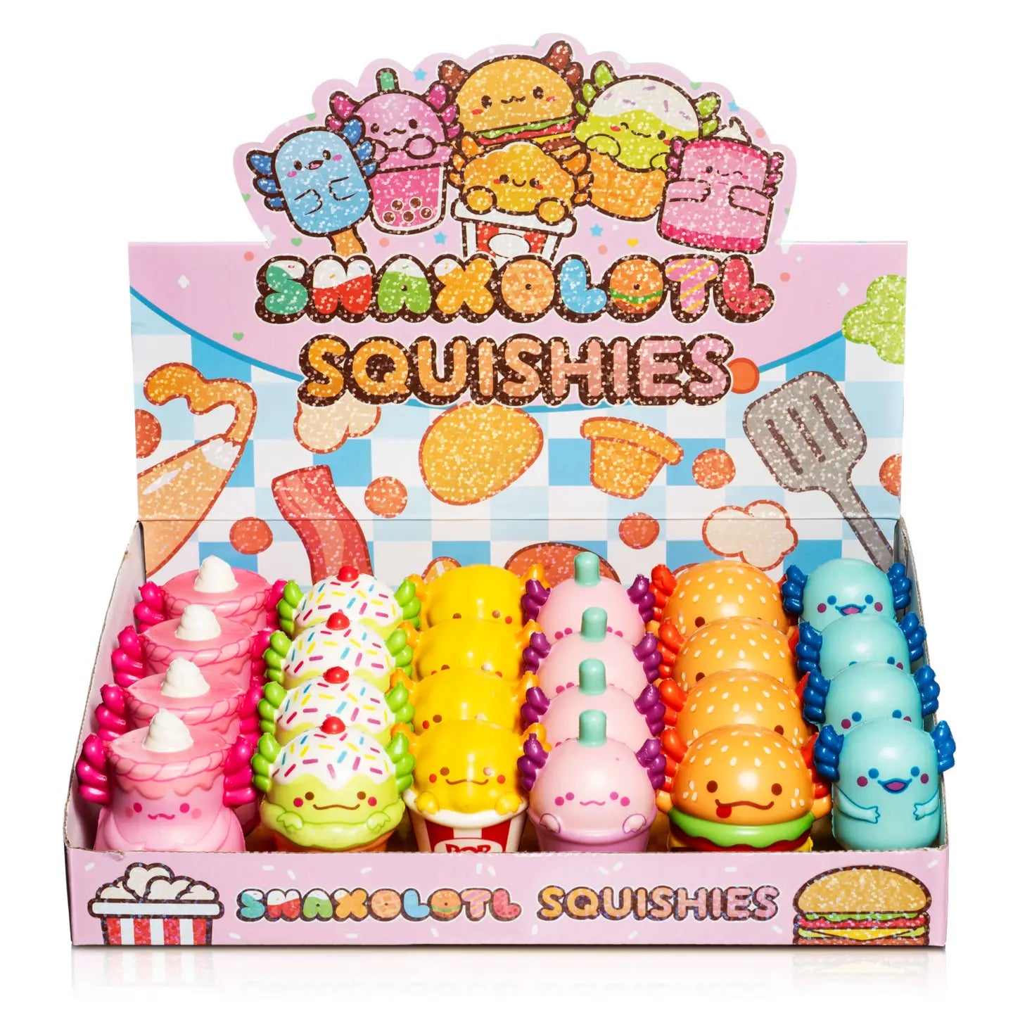 Kawaii Mini Snaxolotl Mini Squishy Toy