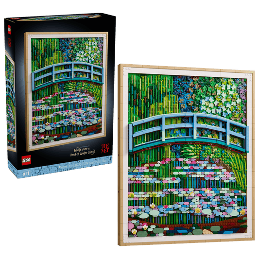 LEGO Claude Monet Bridge over a pond of Water Lillies