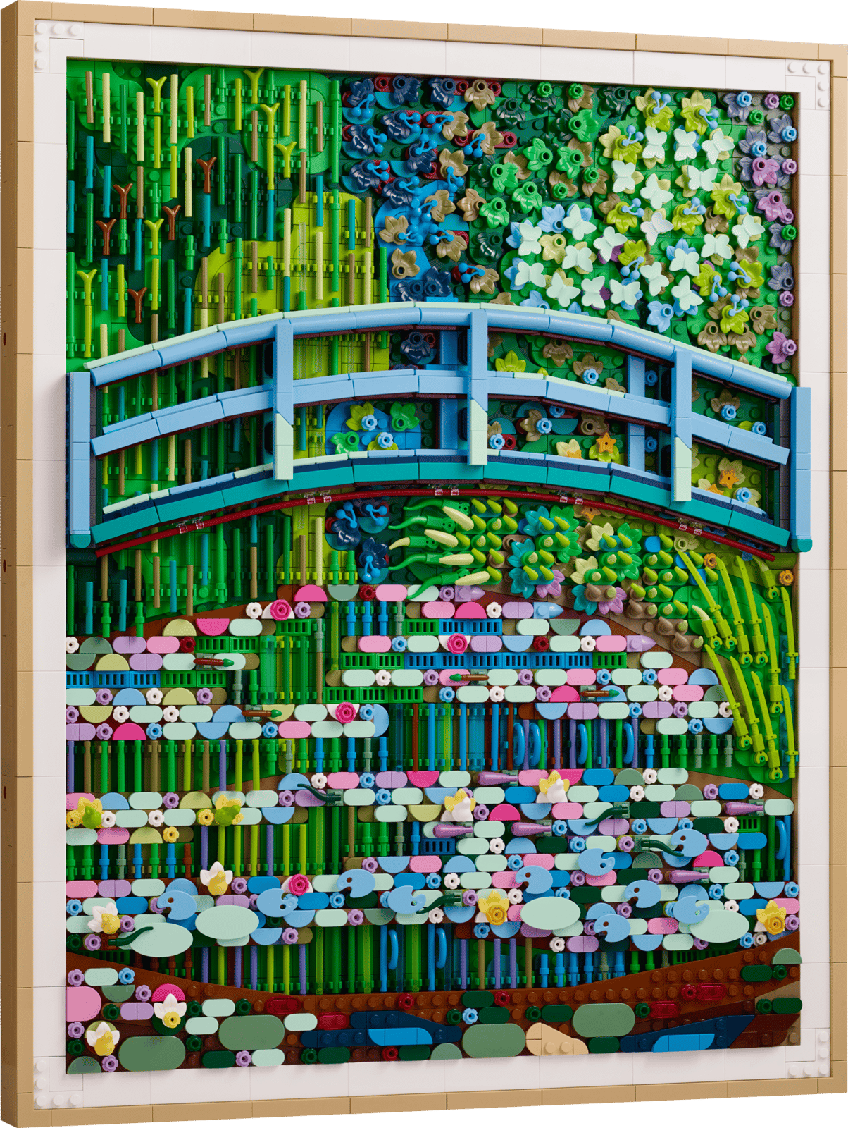 LEGO Claude Monet Bridge over a pond of Water Lillies