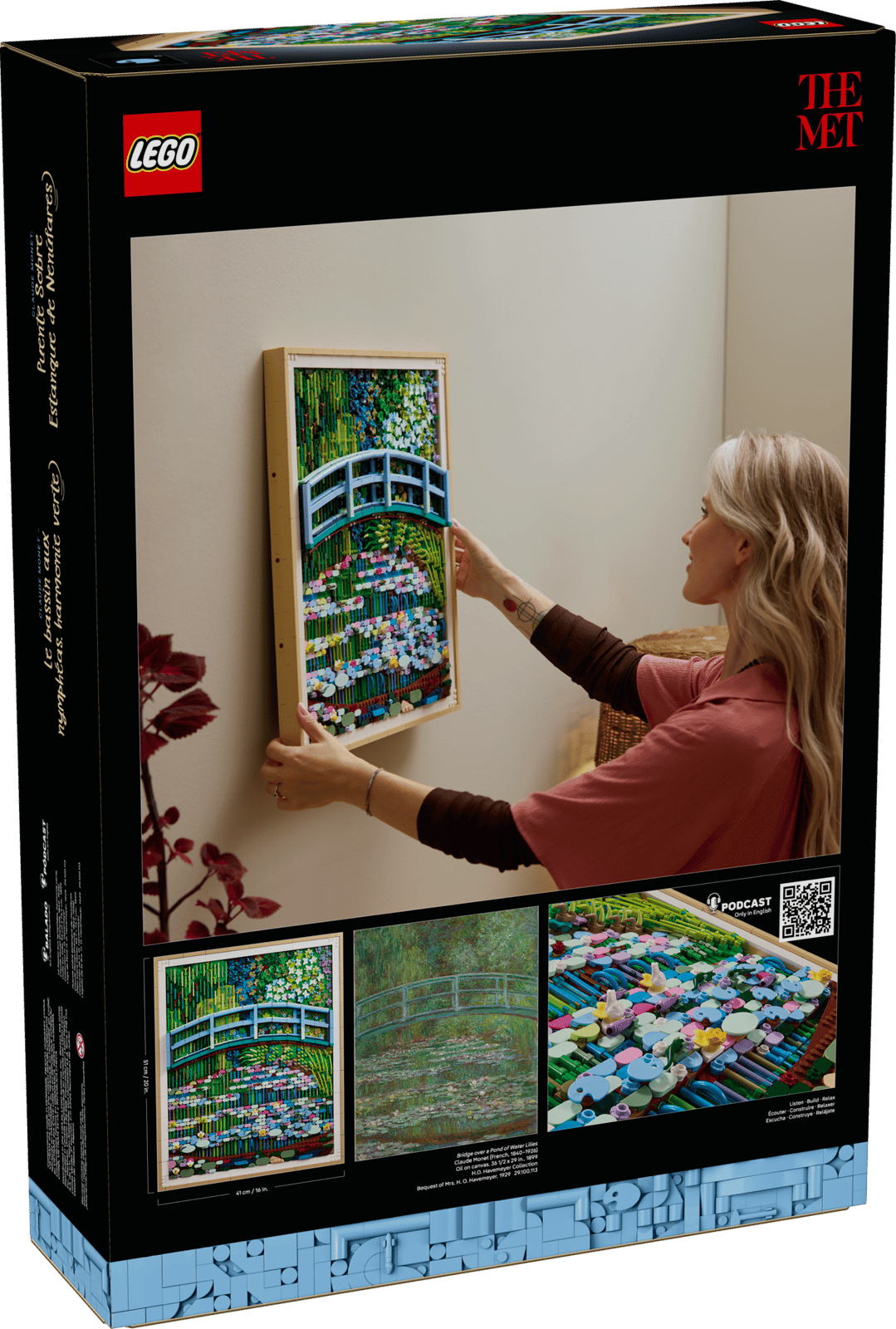 LEGO Claude Monet Bridge over a pond of Water Lillies