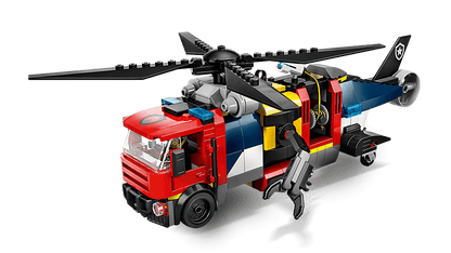 LEGO Helicopter, Fire Truck, and Sub
