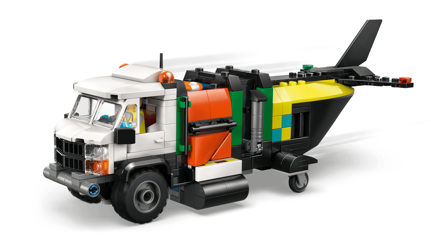 LEGO Airplane, Service Truck, and Hovercraft Remix