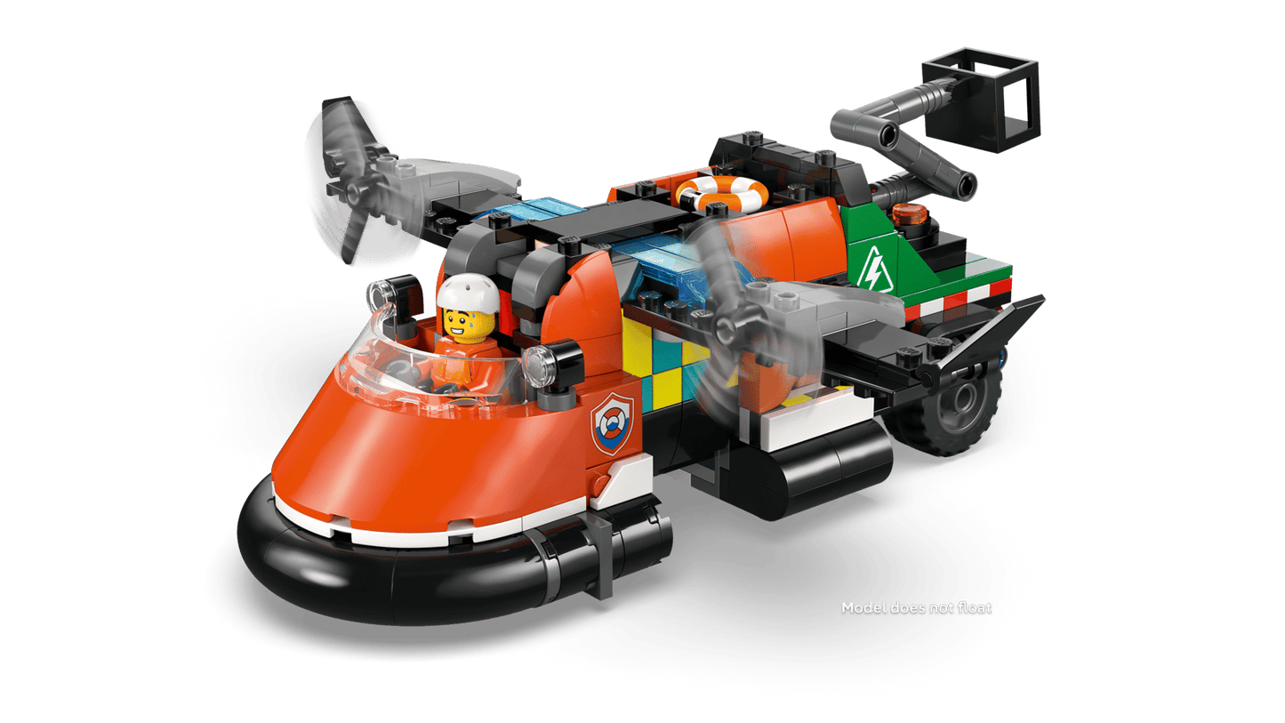 LEGO Airplane, Service Truck, and Hovercraft Remix