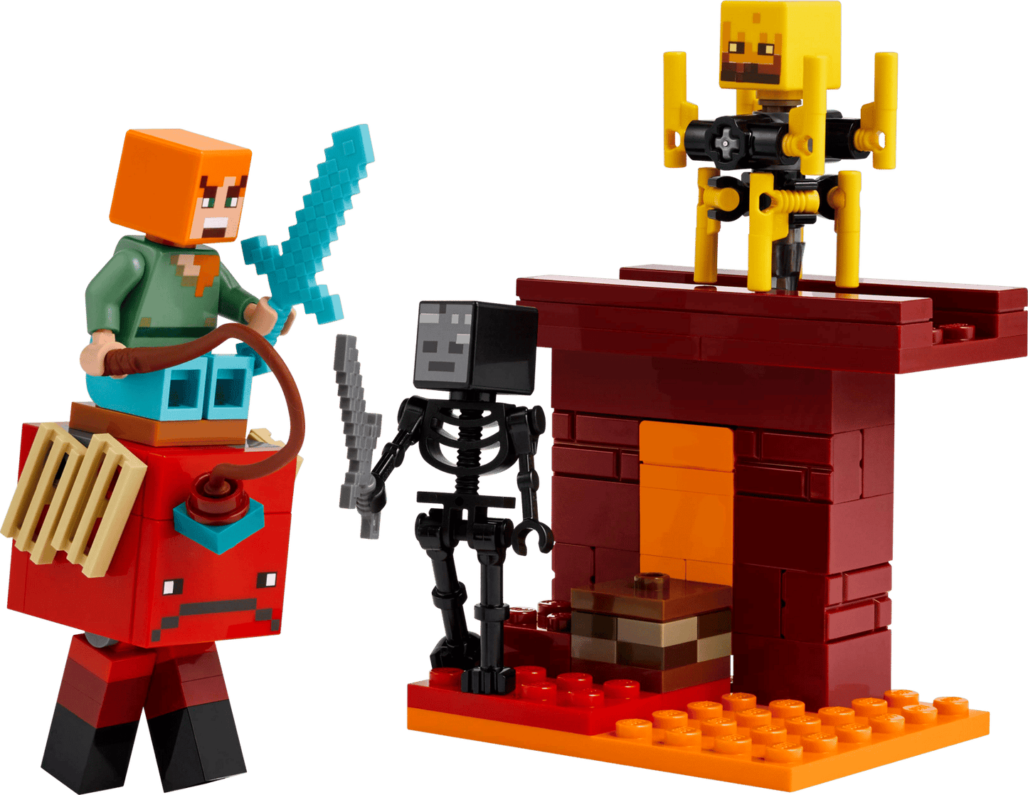 LEGO The Nether Lava Battle