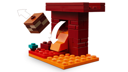 LEGO The Nether Lava Battle