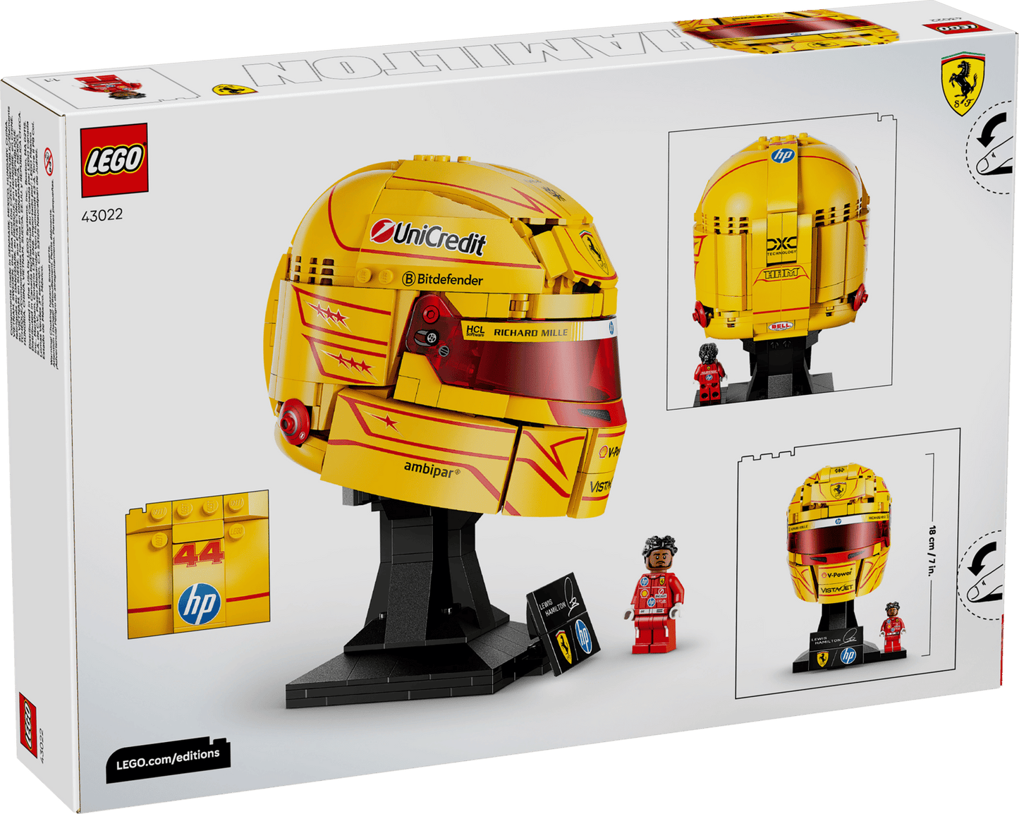 LEGO Scuderia Ferrari HP Lewis Hamilton Helmet