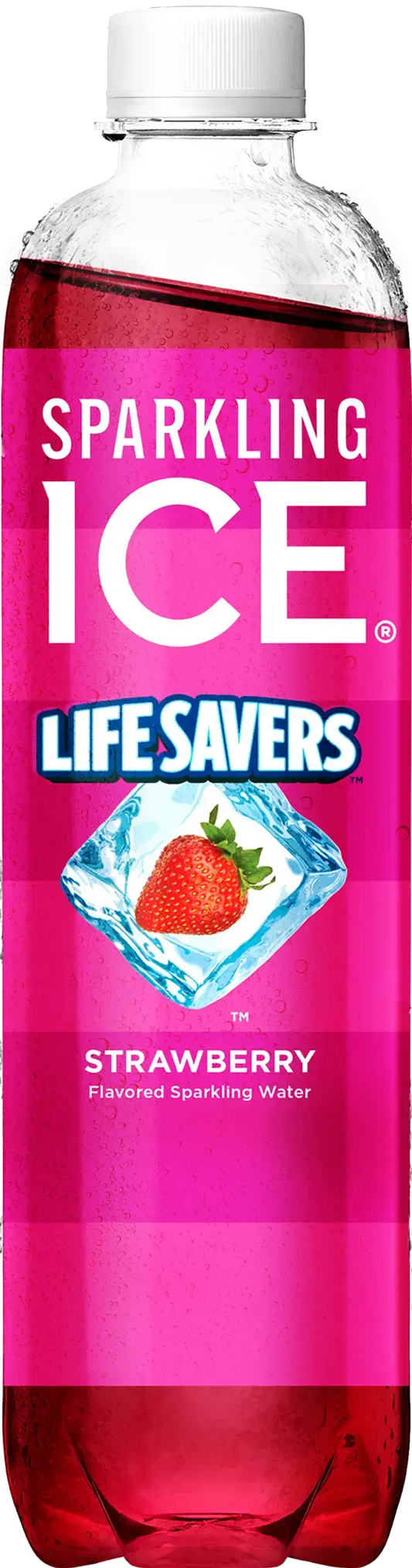 Sparkling Ice Life Savers Strawberry Bottle