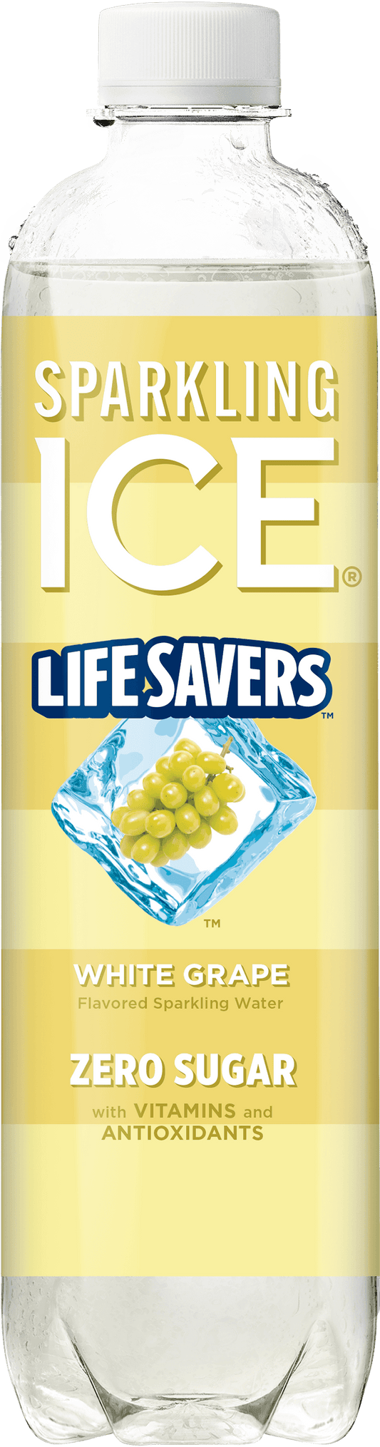 Sparkling Ice Life Savers White Grape Bottle