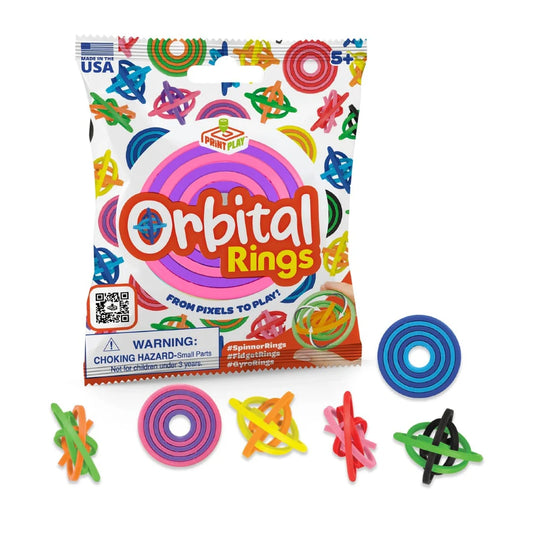3D Orbital Rings Fidget