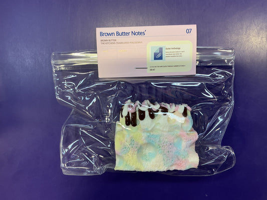 Pande White Cake Slice colorful Drizzle Frosting Dessert fancy taba