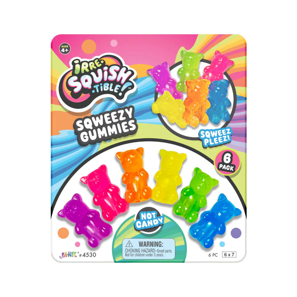 Squeezy Gummy Bears 6 Pack