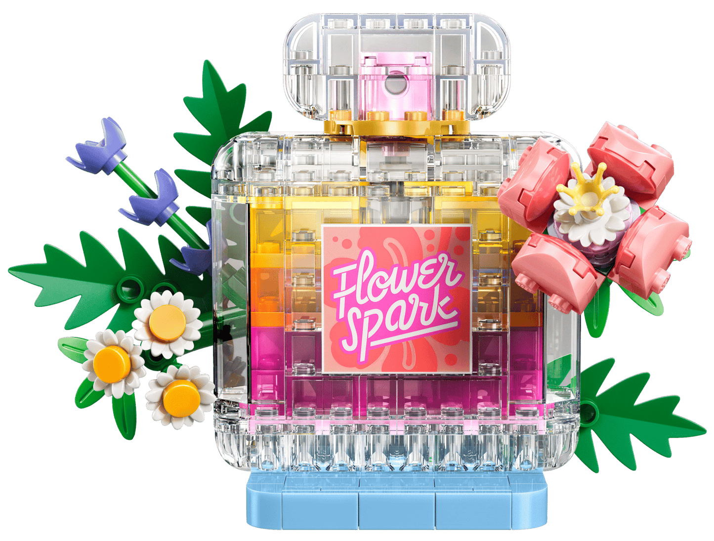 LEGO Floral Decor Perfume Bottle