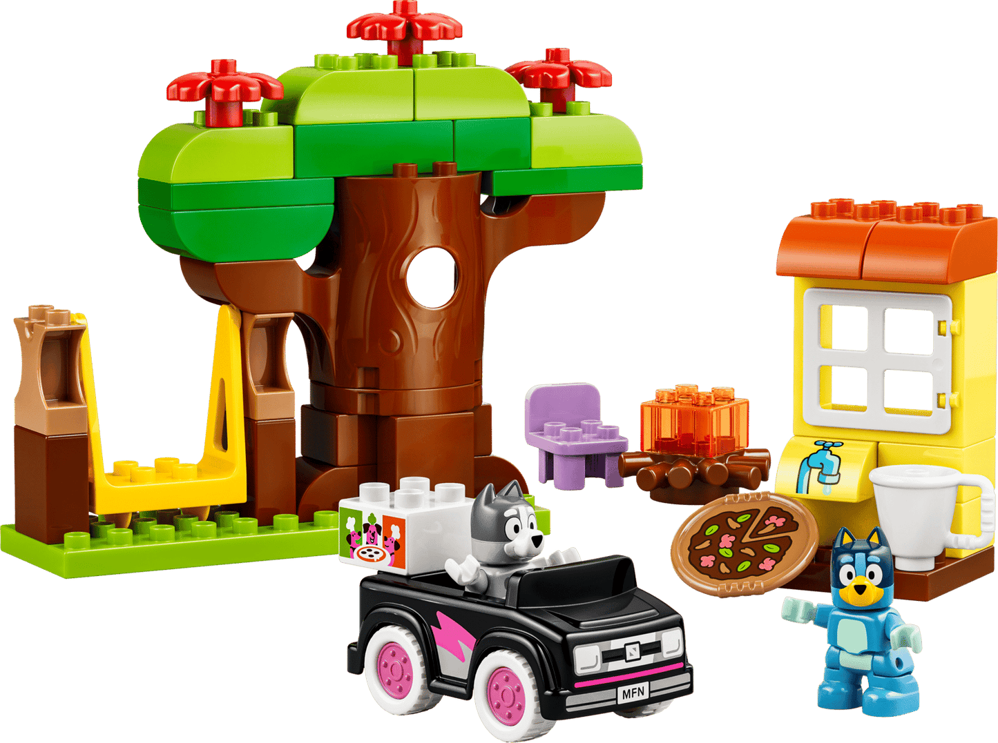LEGO Pizza Girls with Muffin and Bluey