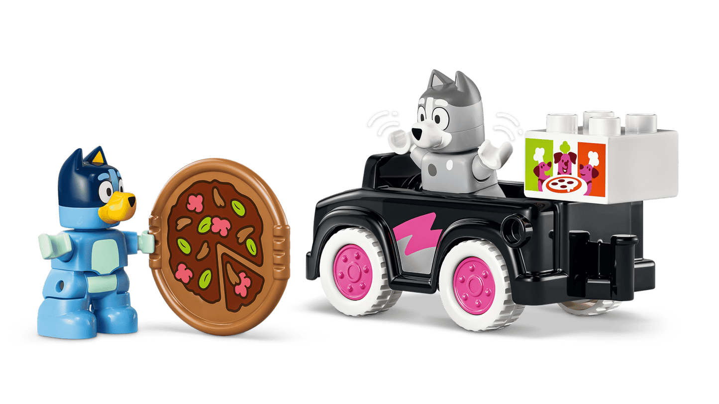LEGO Pizza Girls with Muffin and Bluey