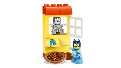 LEGO Pizza Girls with Muffin and Bluey