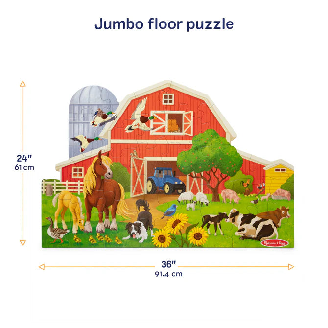 Busy Barn Shaped Floor Puzzle - 32 Pieces