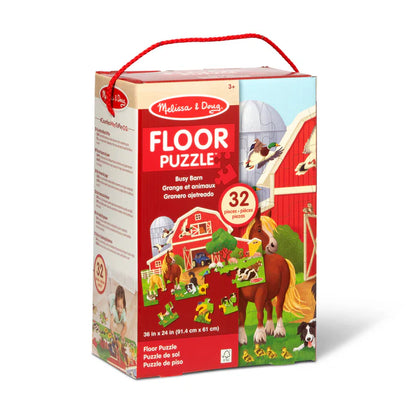 Busy Barn Shaped Floor Puzzle - 32 Pieces