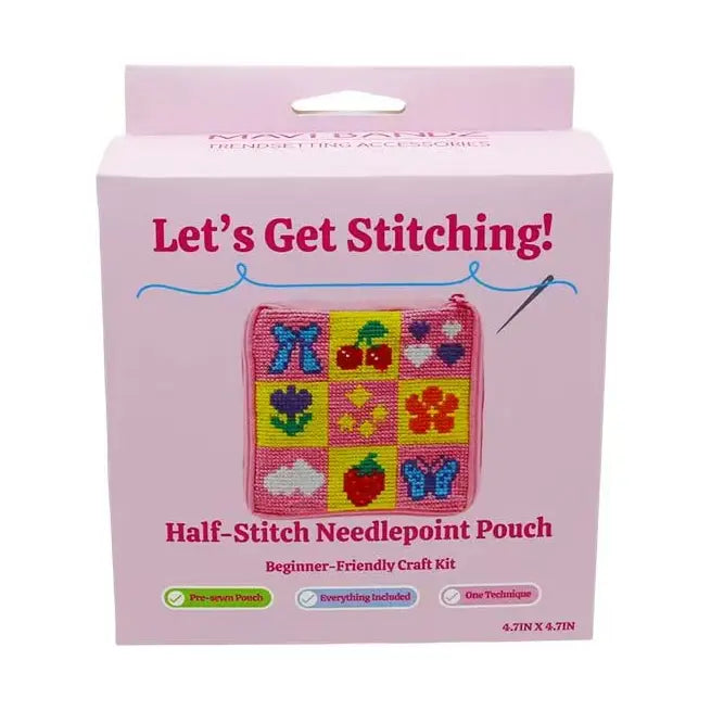 Lets Get Stitching Checkered Needlepoint Kit