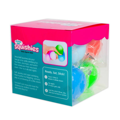 8 Stress Ball Squishies Sticky Squish Balls