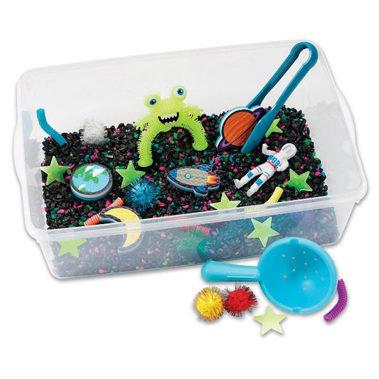 X Sensory Bin Outer Space