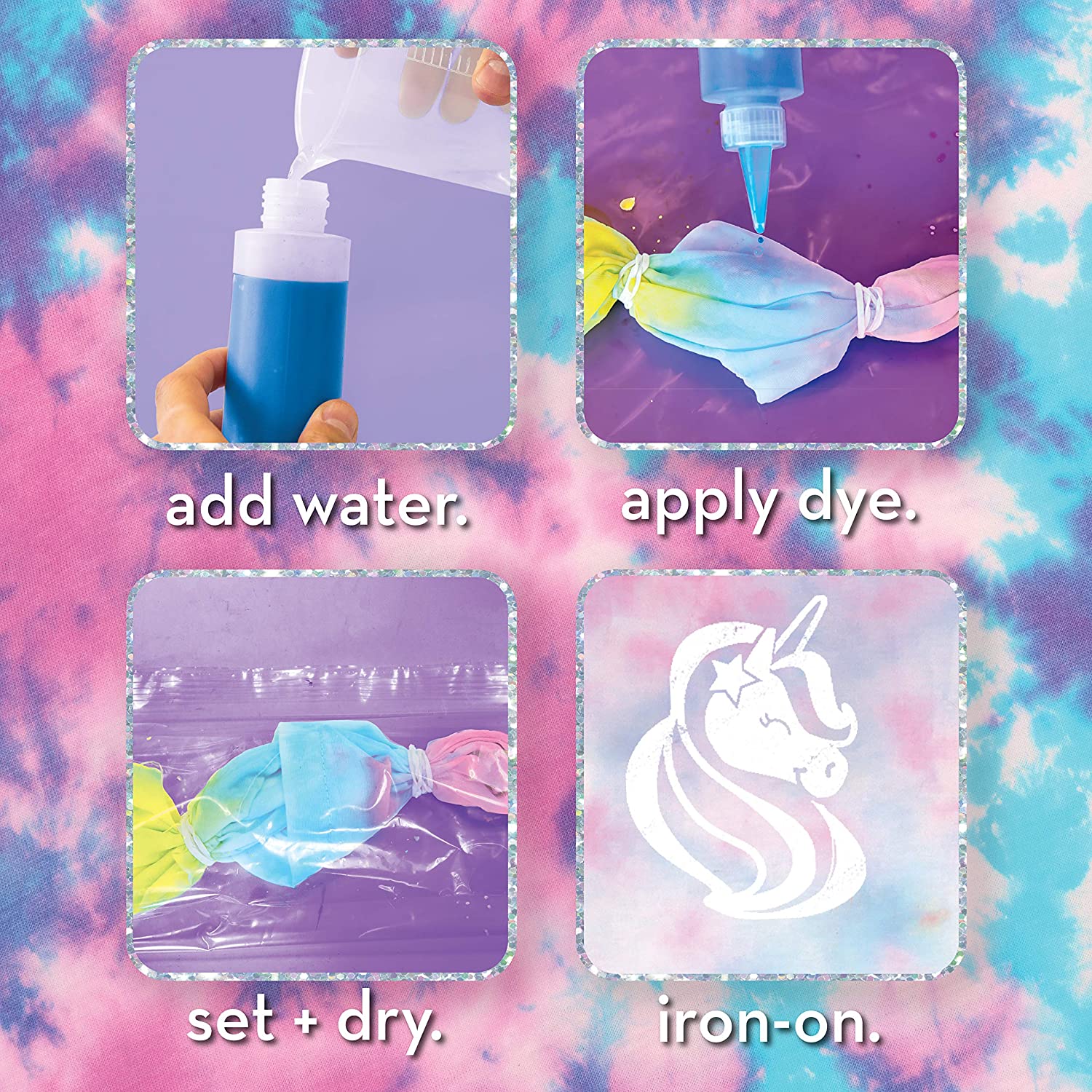 X Magic Unicorn Tie Dye K