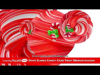 D Candy Cane Memory Dough