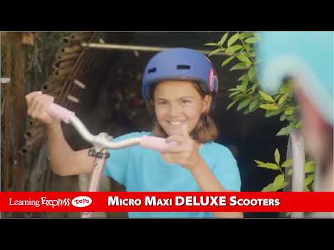 Maxi Deluxe Led Pink Scoo