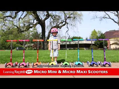 Maxi Deluxe Led Pink Scoo