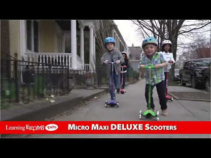 Maxi Deluxe Led Pink Scoo