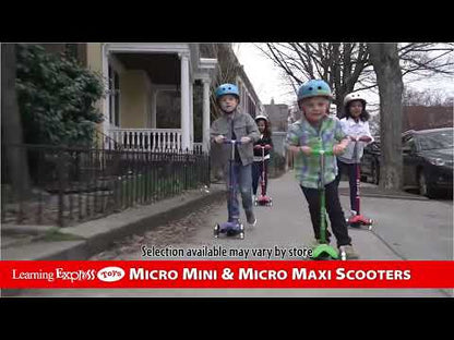 Maxi Deluxe Led Pink Scoo