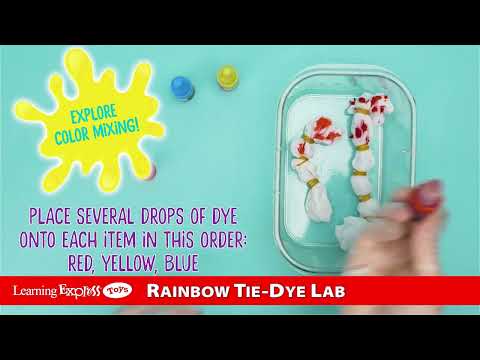 X Rainbow Tie-Dye Lab