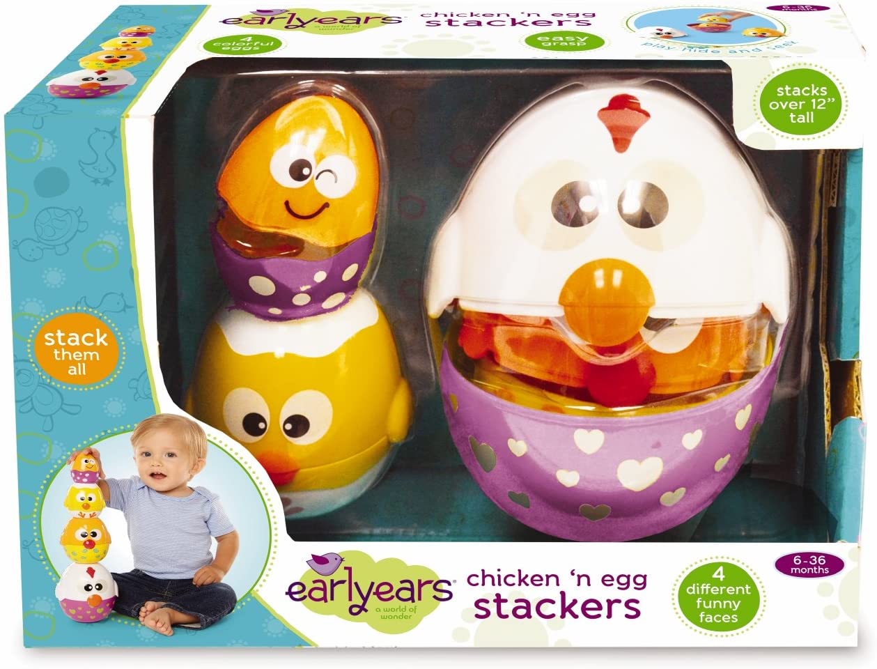 X Chicken Egg Stacking Cu