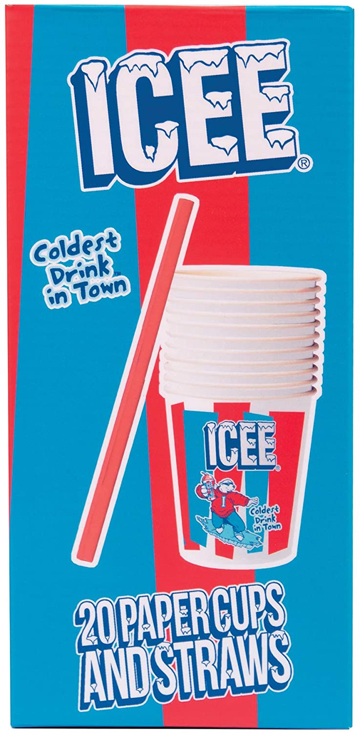 Icee Paper Cups and Str