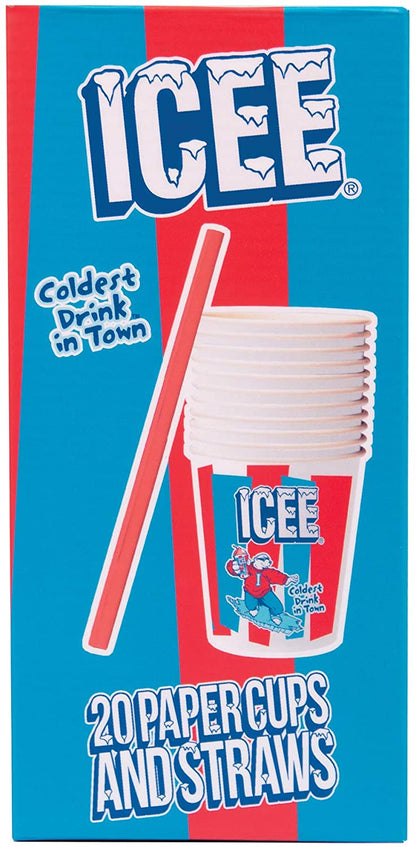 Icee Paper Cups and Str