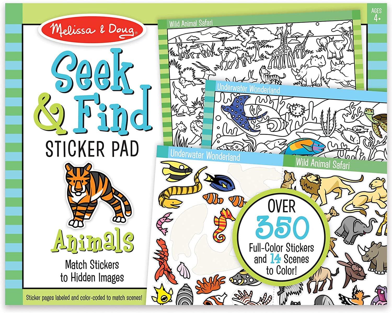 X Animals Sticker Pad