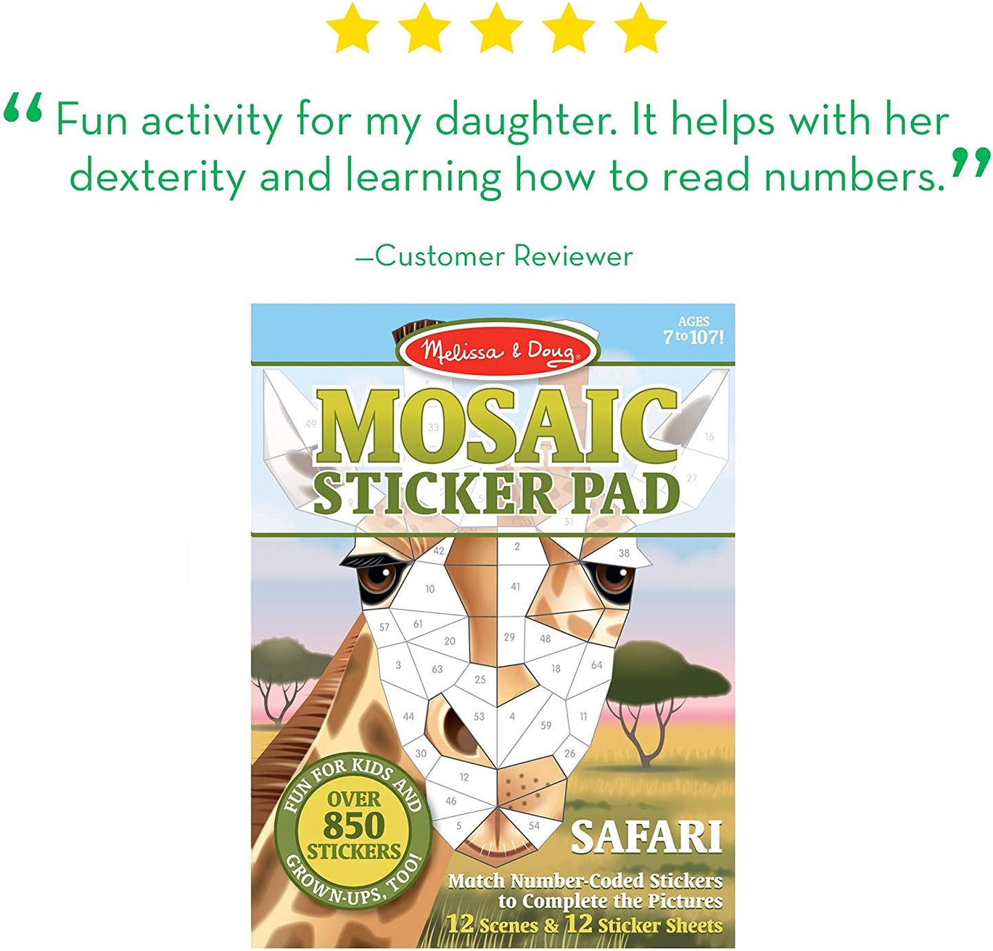 X Mosaic Safari Sticker P