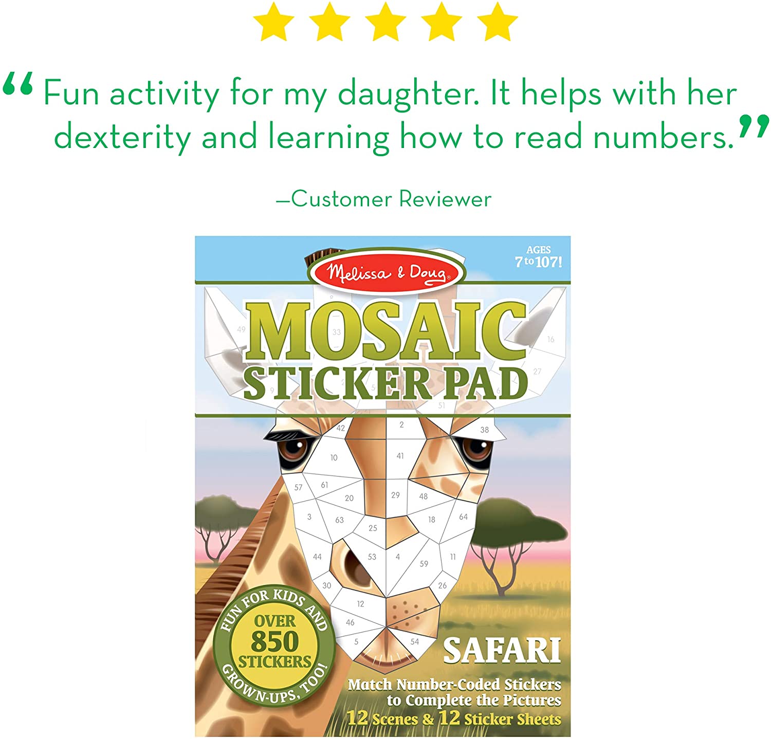 X Mosaic Safari Sticker P