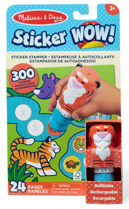 Sticker Wow!™ Activity Pad & Sticker Stamper - Tiger