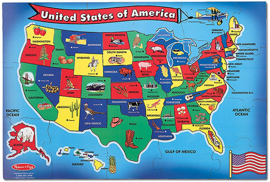 * USA Map Floor Puzzle