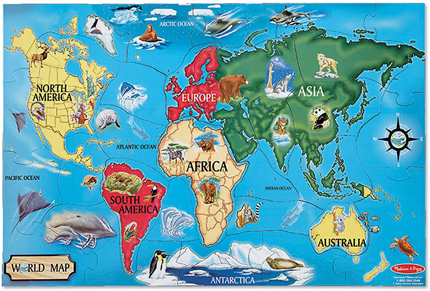 * World Map Floor Puzzle